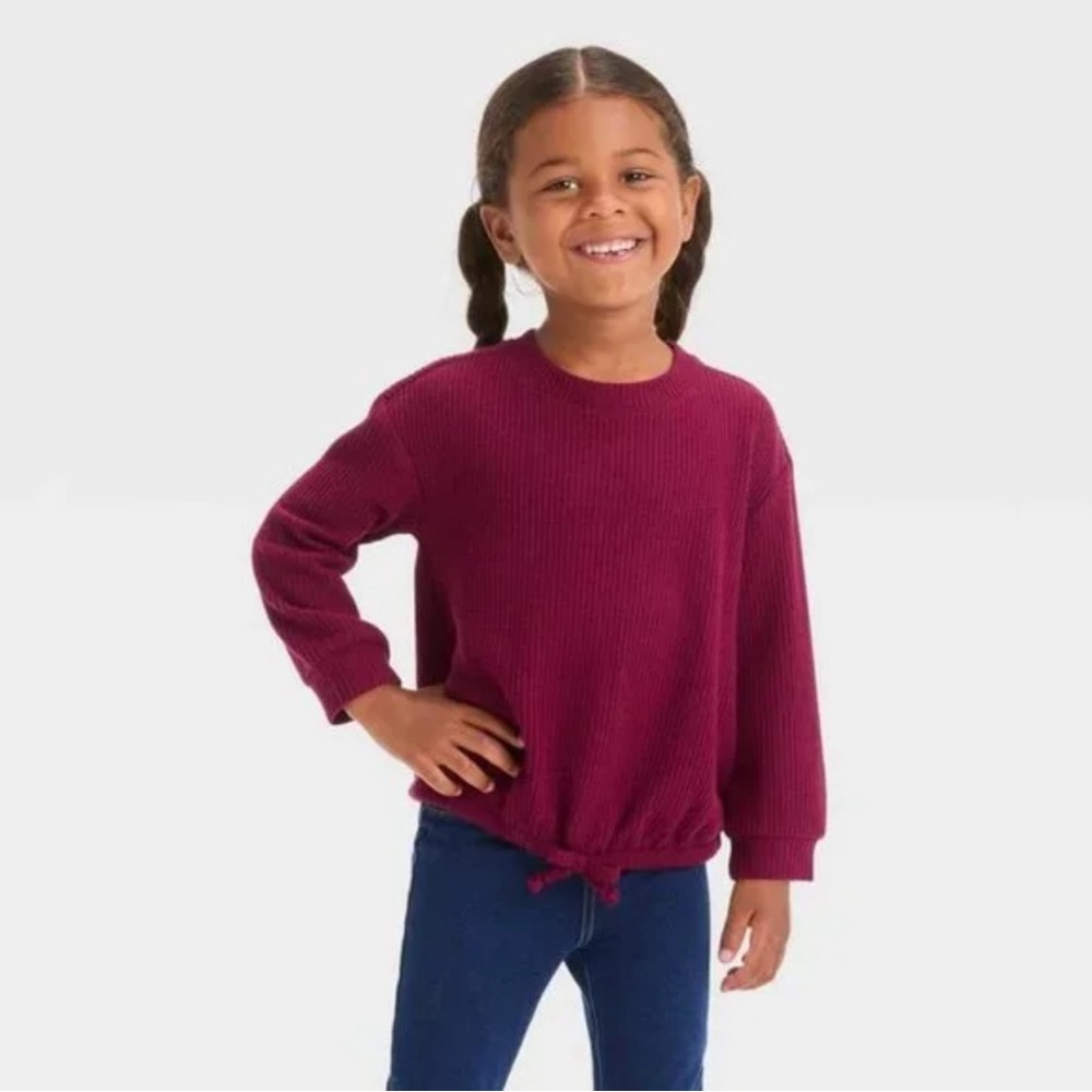 Cat & Jack Waffle Top 3T